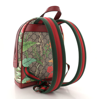 Gucci GG Supreme Monogram Tian Web Small Day Backpack Beige Multicolor Red 3 of 10
