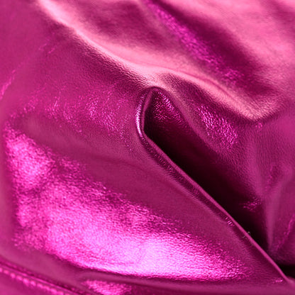 Saint Laurent Lambskin Teddy Drawstring Bag Fuchsia 11 of 11