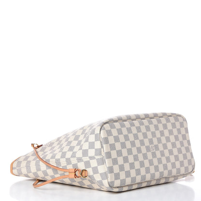 Louis Vuitton Damier Azur Neo Neverfull MM Rose Ballerine 4 of 11