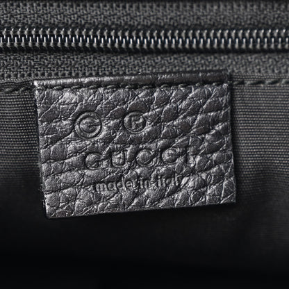 Gucci Guccissima Suede Crossbody Bag Black 6 of 15