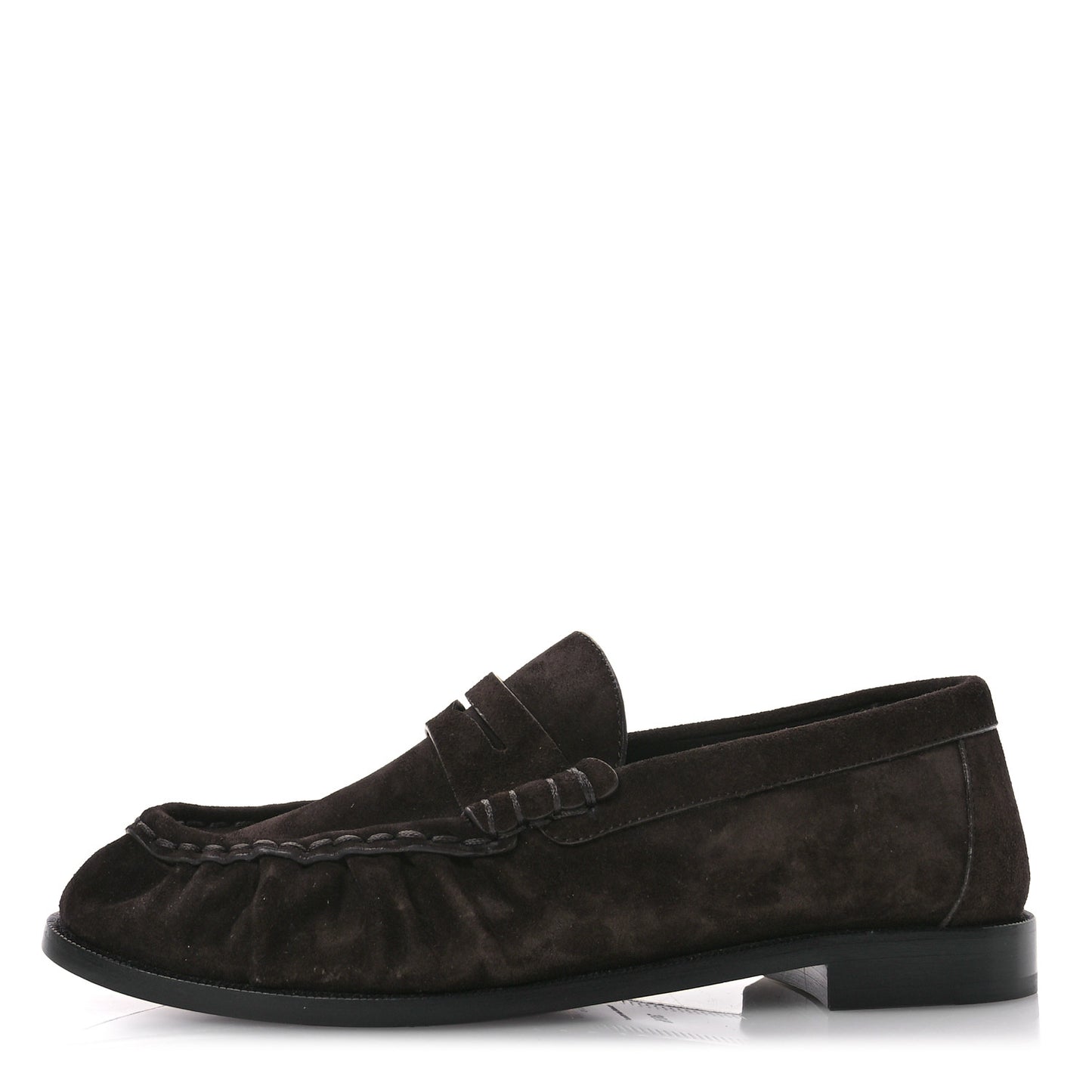 Suede Le Loafer Penny Slippers 36.5 Dark Chocolate