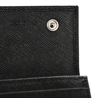 Prada Saffiano Triangle Continental Flap Wallet Black 7 of 11