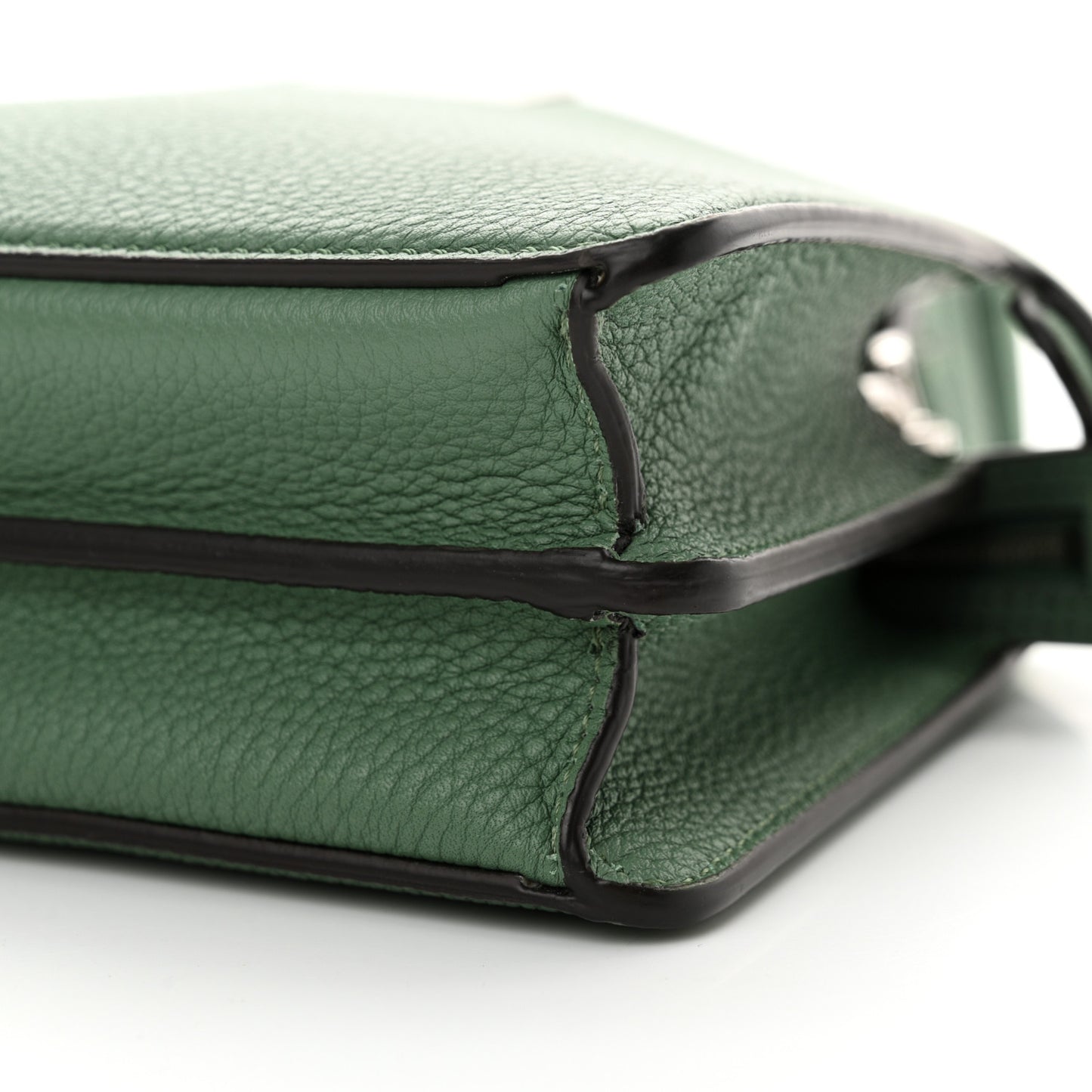 Cuoio Romano Vitello Cover Bi-Color Peekaboo I See U X Cross Satchel Green Island Maya