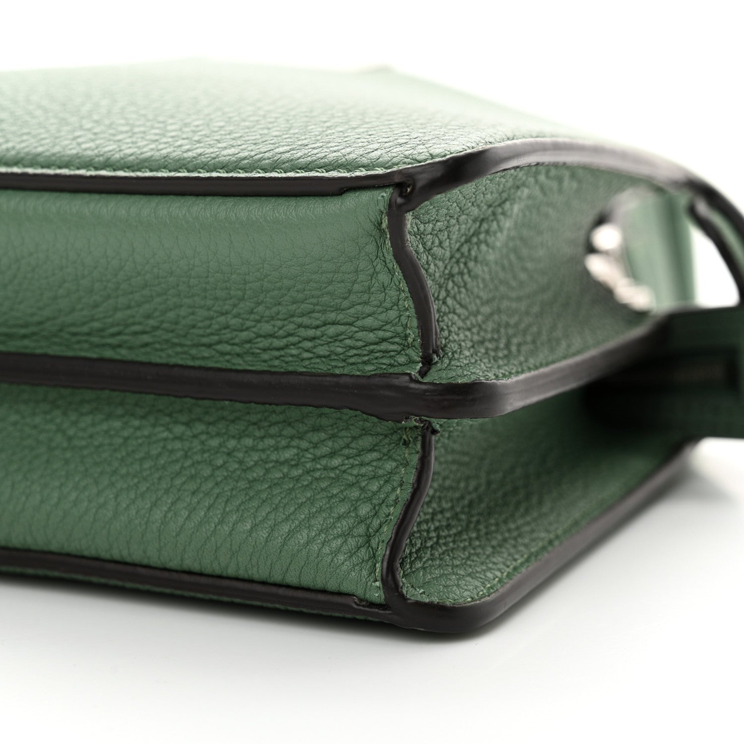 Fendi Cuoio Romano Vitello Cover Bi-Color Peekaboo I See U X Cross Satchel Green Island Maya 11 of 11