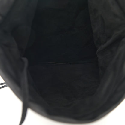 Saint Laurent Lambskin Teddy Drawstring Bag Black 5 of 10