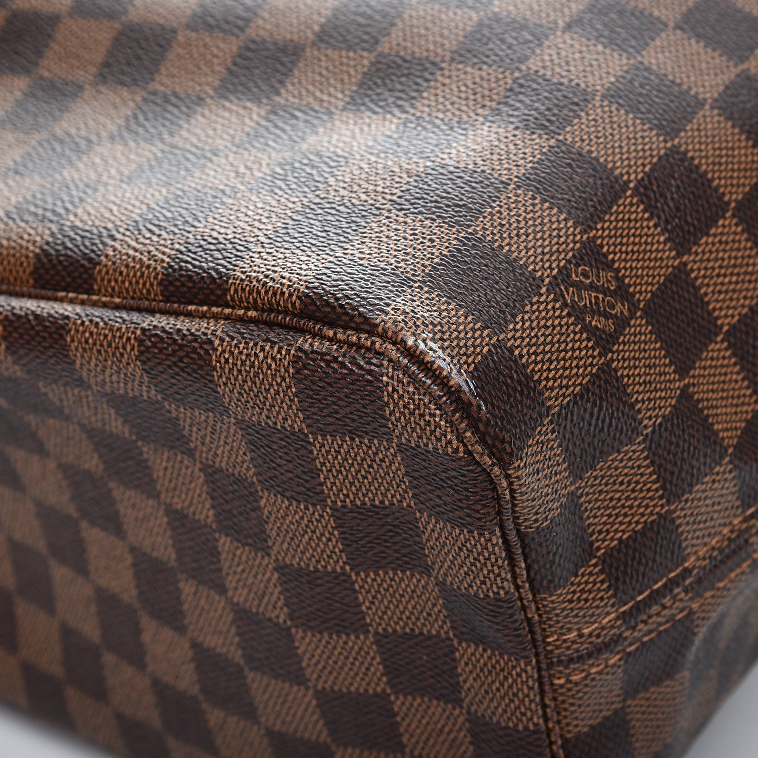 Louis Vuitton Damier Ebene Neo Neverfull MM Rose Ballerine 13 of 15