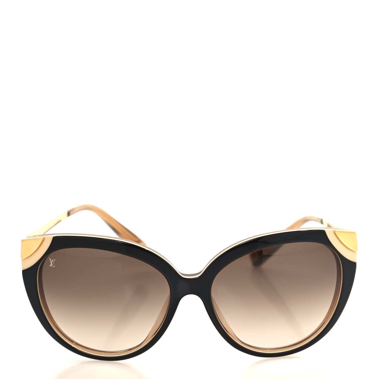 Louis Vuitton Acetate Metal Amber Sunglasses Z0620E Brown 2 of 6