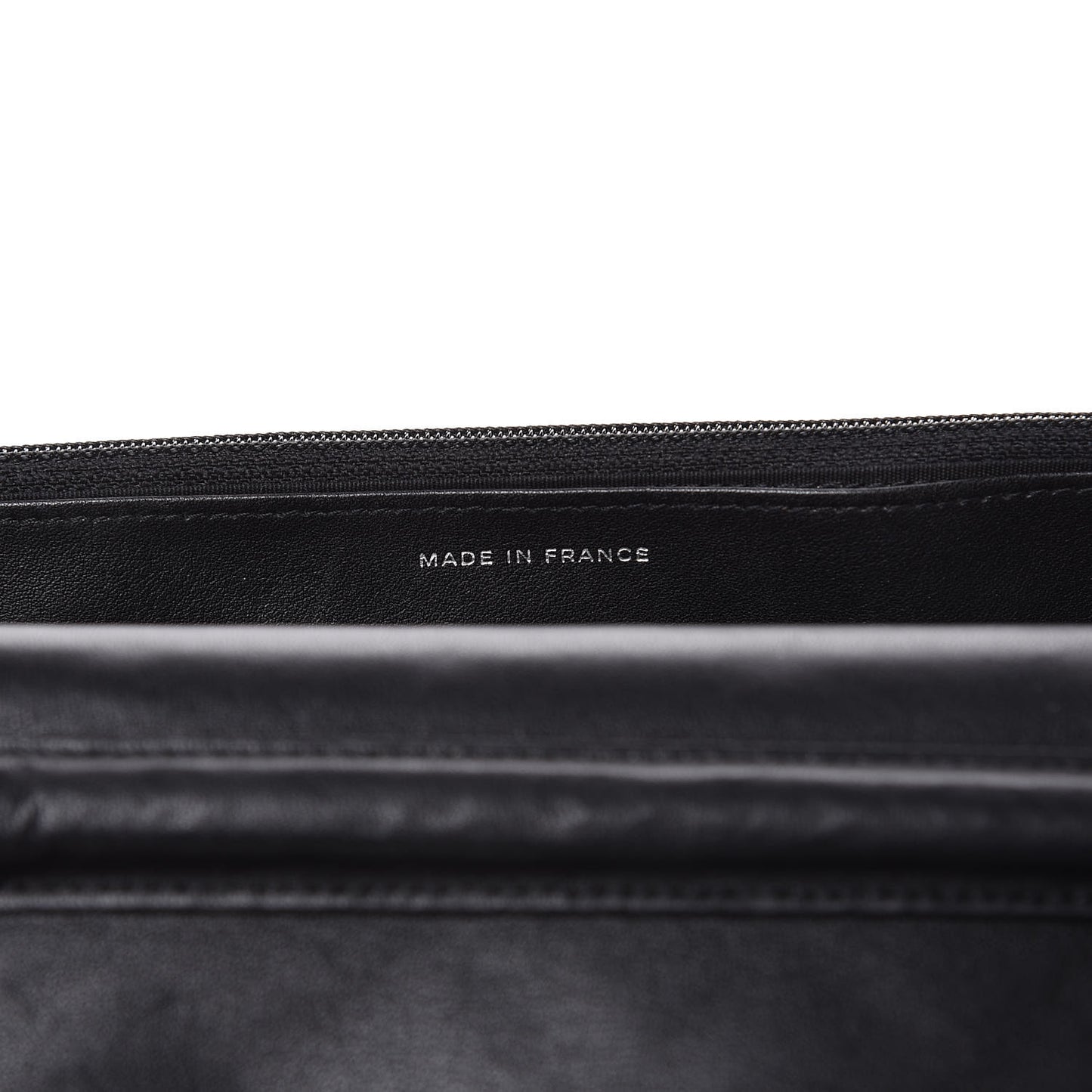 Patent Quilted Brilliant Wallet On Chain WOC Black