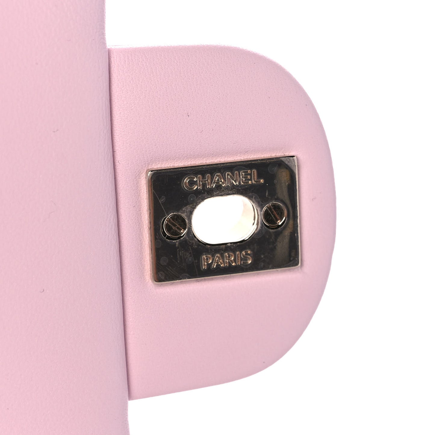 Lambskin Quilted Mini Top Handle Rectangular Flap Light Pink