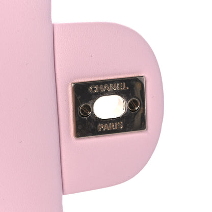 Chanel Lambskin Quilted Mini Top Handle Rectangular Flap Light Pink 11 of 13