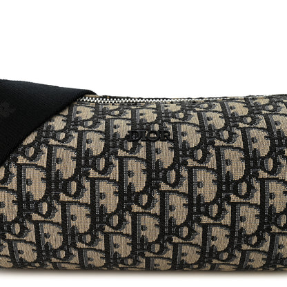 Christian Dior Oblique Roller Messenger Bag Blue 8 of 11