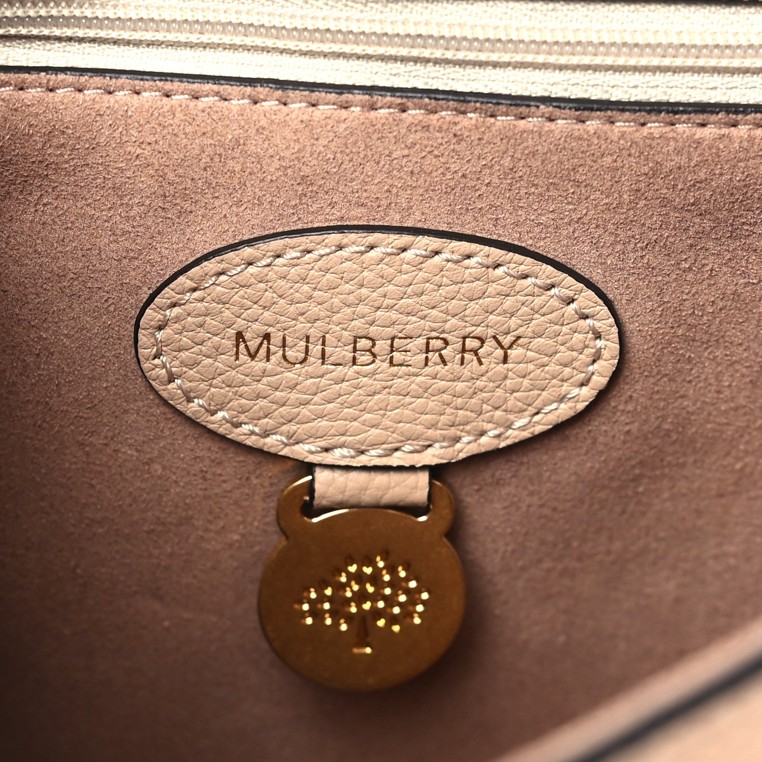 Mulberry Small Classic Grain Calfskin Medium Lily Flap Beige 6 of 8