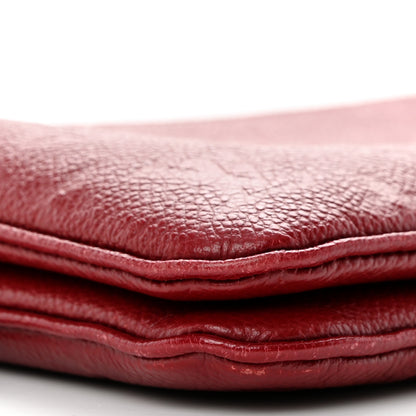 Louis Vuitton Empreinte Double Zip Pochette Cherry Berry 9 of 10