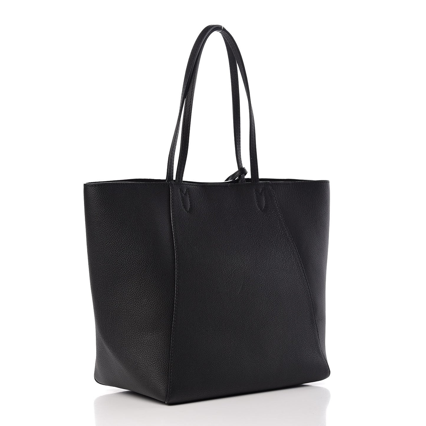 Calfskin Lockme Cabas Black