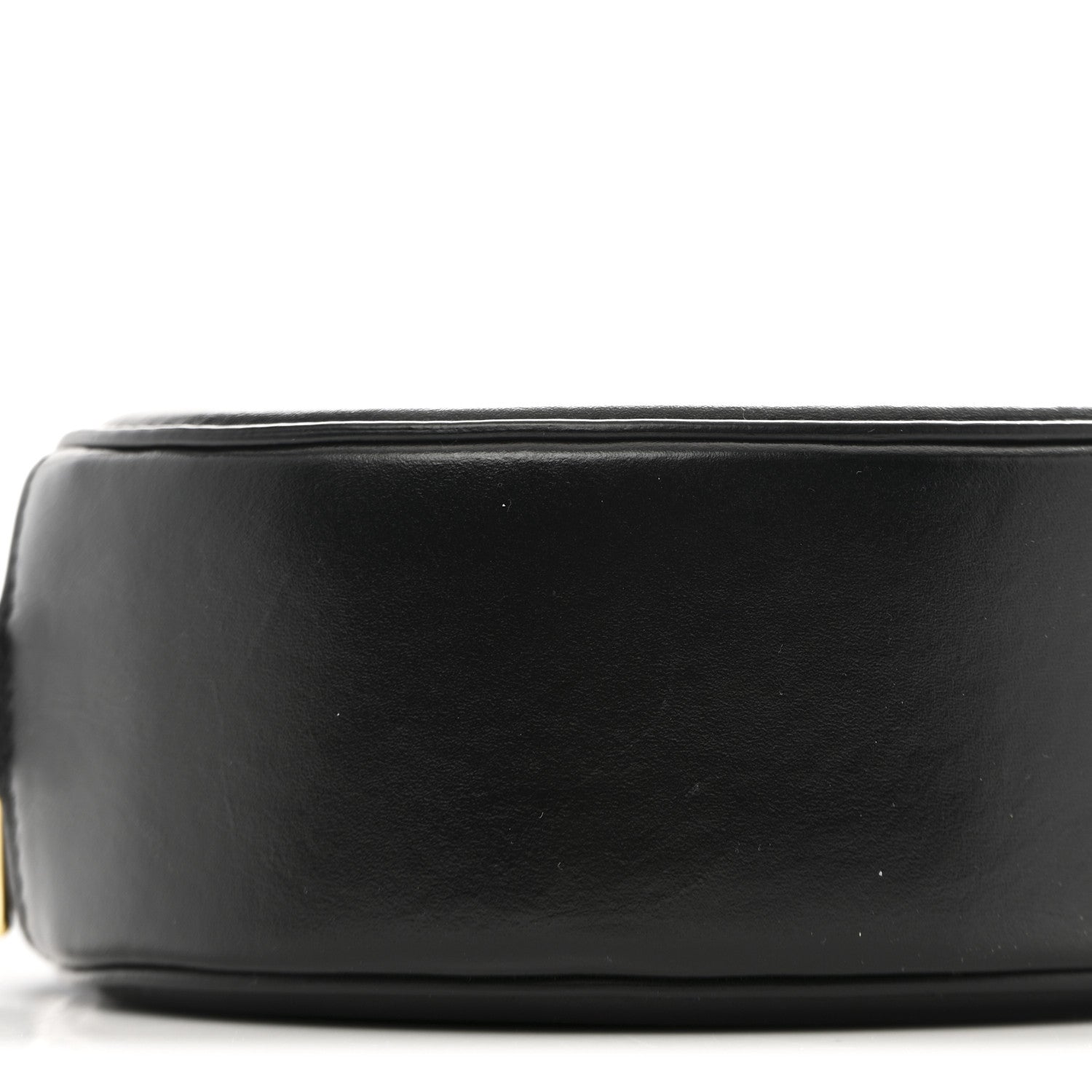 Celine Smooth Calfskin Cuir Triomphe Oval Bag Black 8 of 9