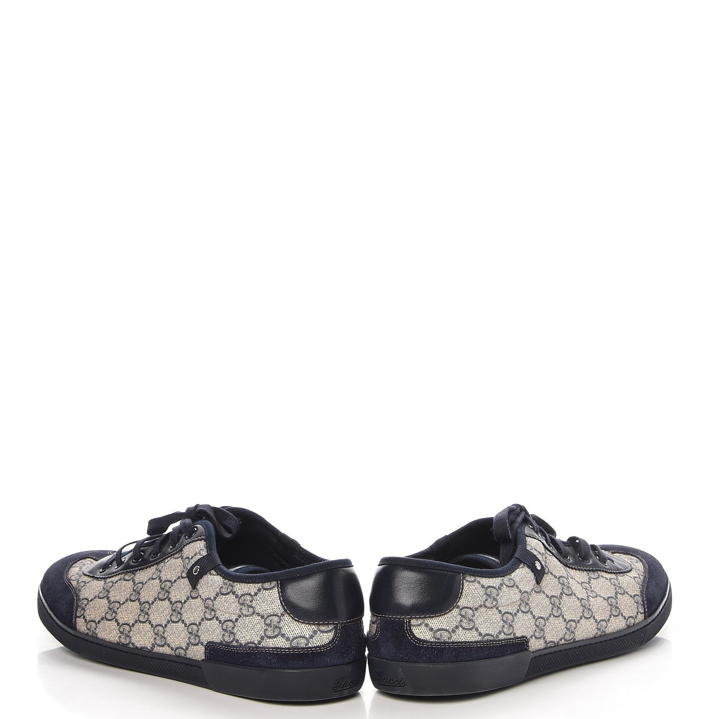 GG Plus Monogram Suede Mens Low Top Sneakers 12.5 Blue
