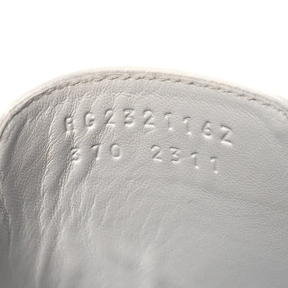 Hermes Calfskin Womens Empire Sandals 37 White 7 of 9