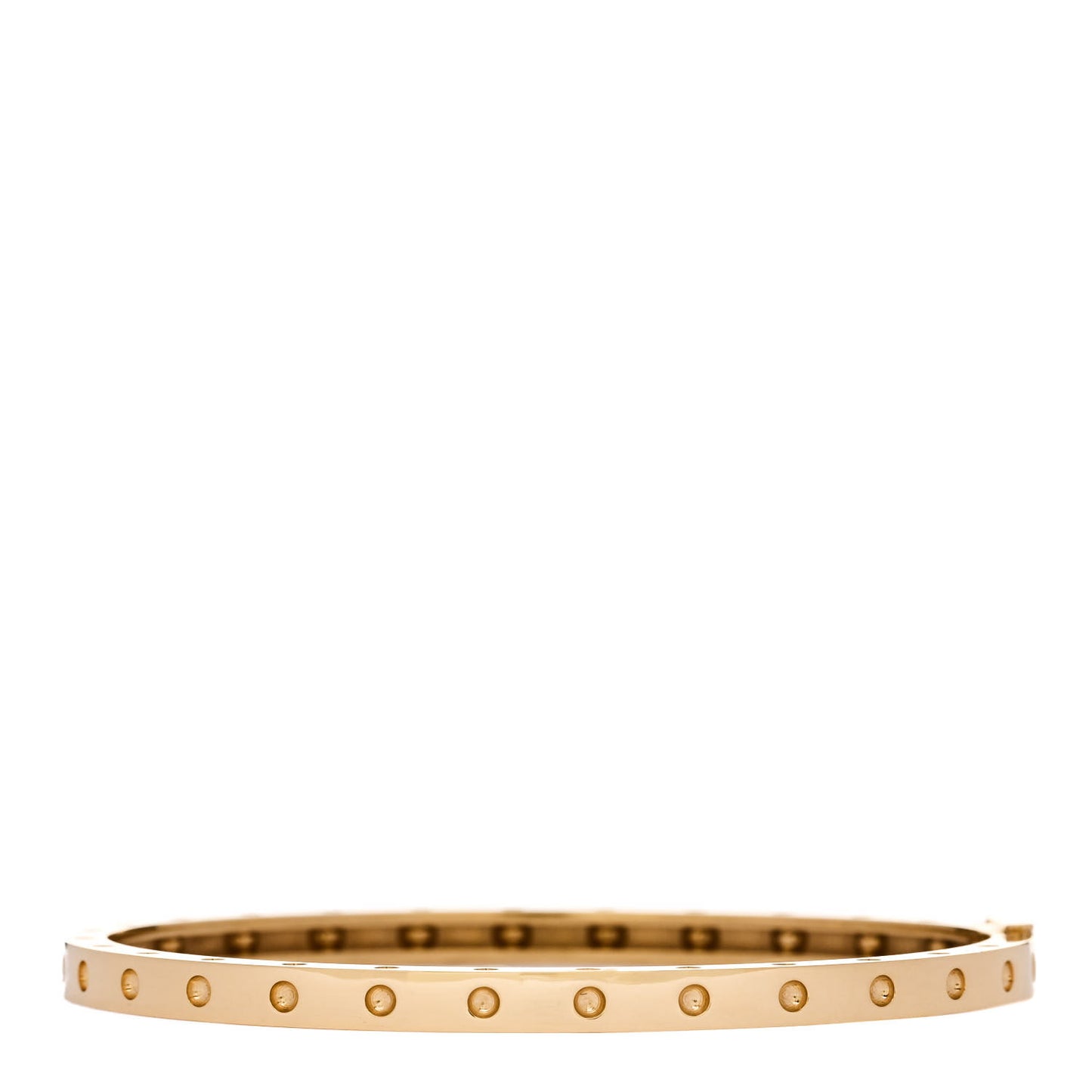 18K Yellow Gold Symphony Pois Moi Oval Bangle Bracelet