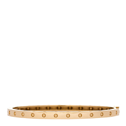 Roberto Coin 18K Yellow Gold Symphony Pois Moi Oval Bangle Bracelet 1 of 3