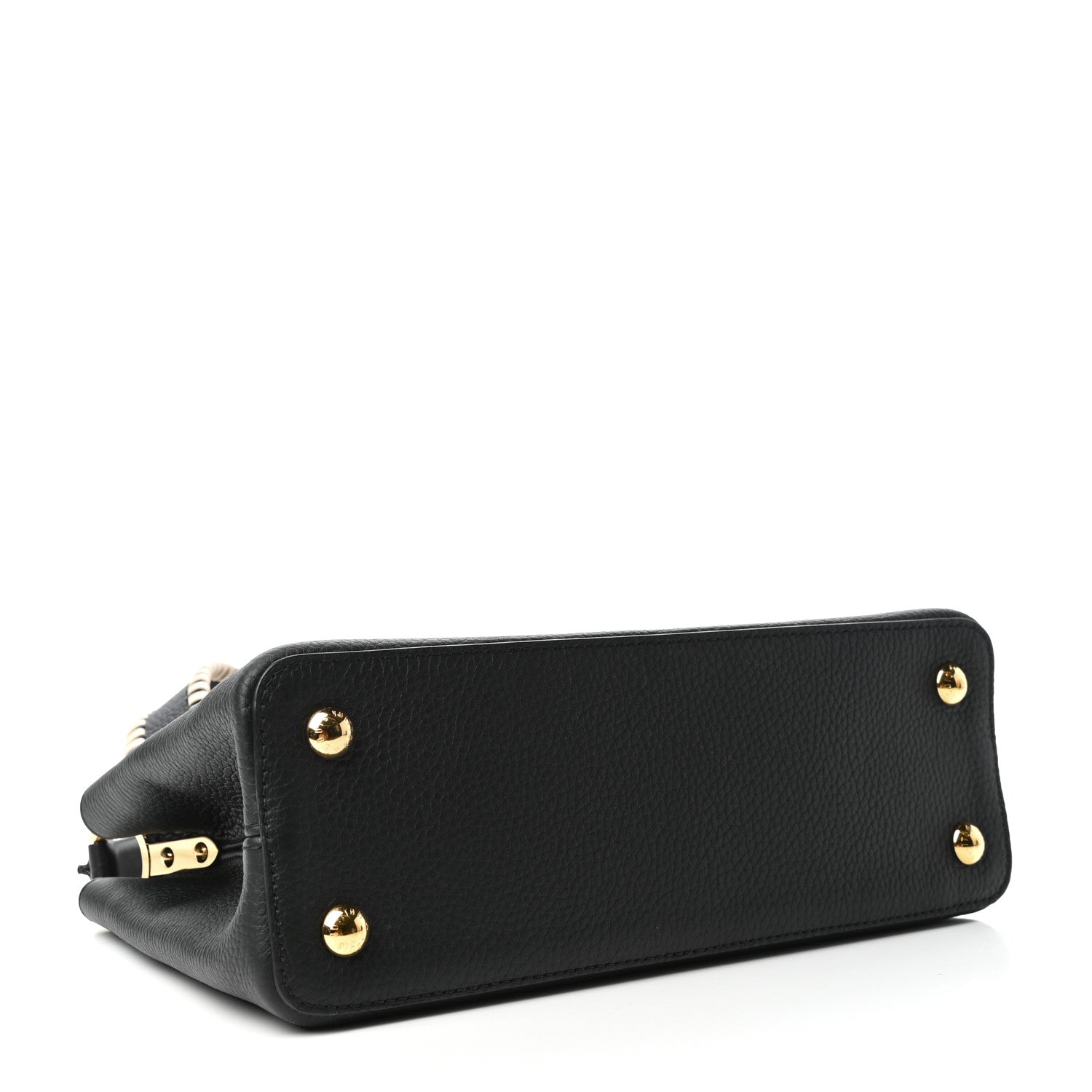 Louis Vuitton Taurillon Crafty Capucines MM Black 4 of 9