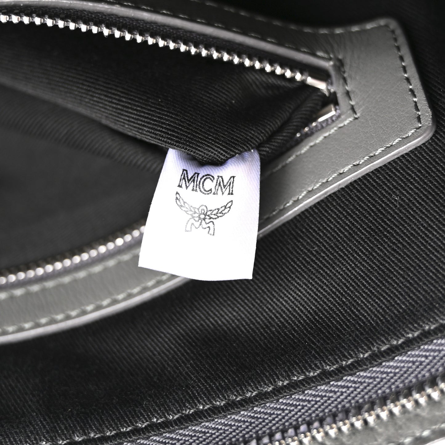 Visetos Studded Zip Pouch Phantom Grey