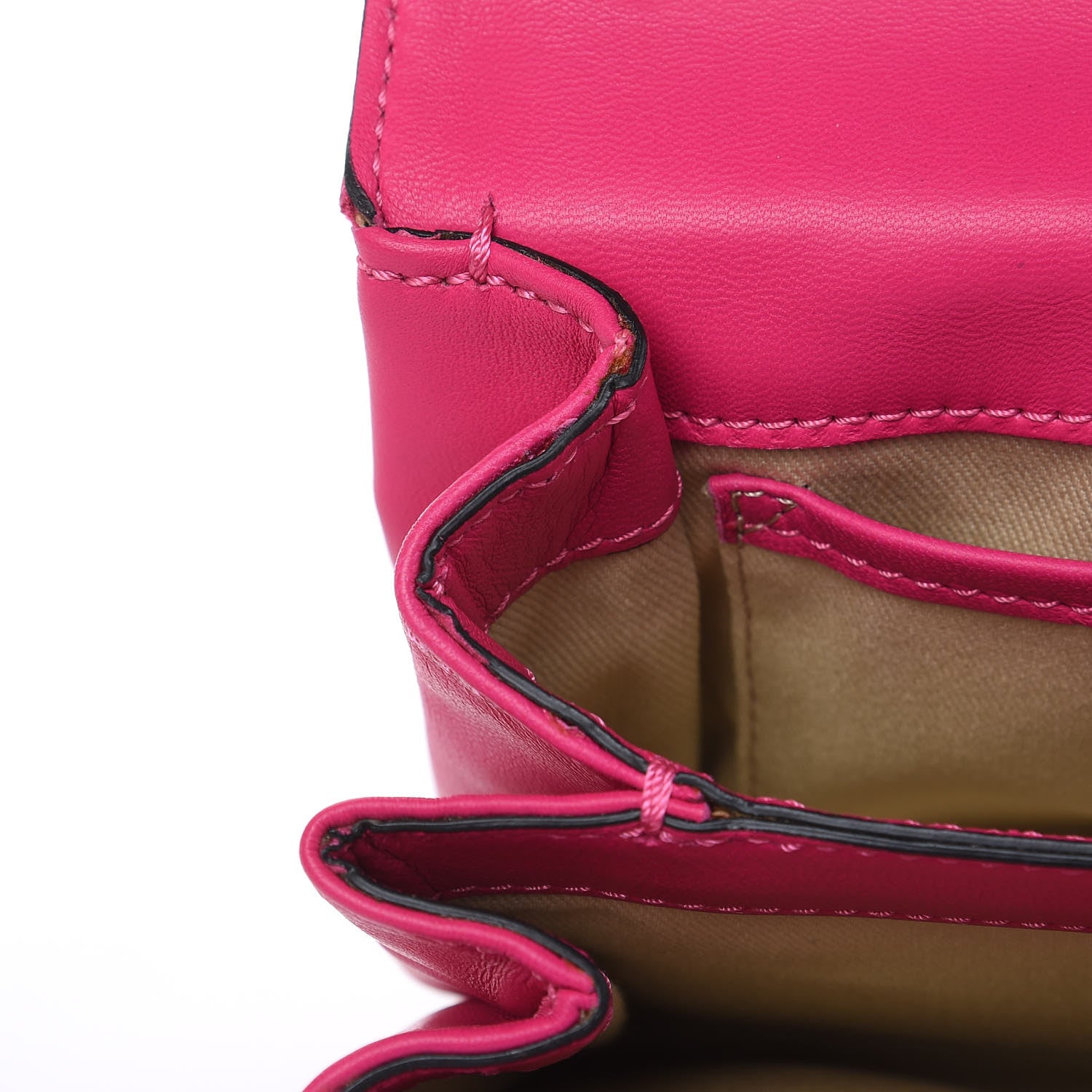 Valentino Garavani Calfskin Va Va Voom Shoulder Bag Pop Fuxia 12 of 12