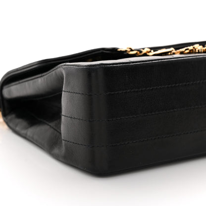 Chanel Lambskin Quilted Crystal Chocolate Bar Charm Flap Black 9 of 15