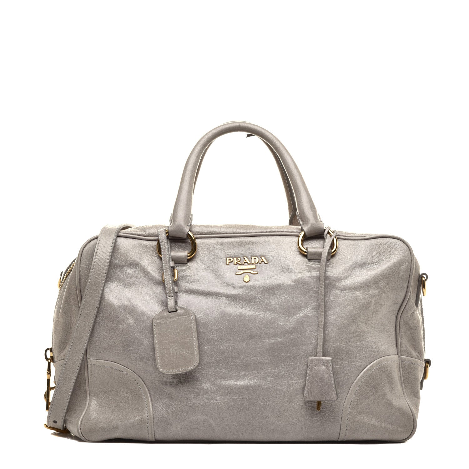 Prada Vitello Shine Bauletto Nube 1 of 10