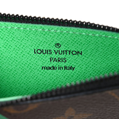 Louis Vuitton Monogram Calfskin Coin Card Holder Minty Green 6 of 7