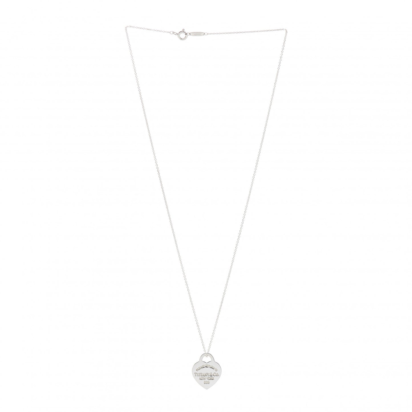 Sterling Silver Small Return to Tiffany Heart Pendant Necklace