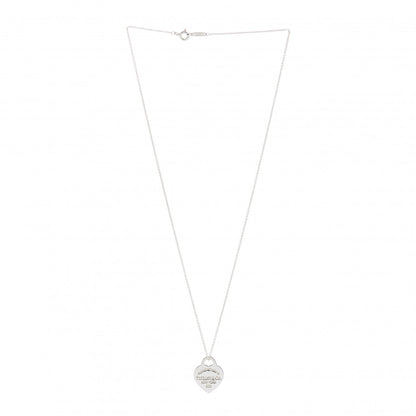Tiffany Sterling Silver Small Return to Tiffany Heart Pendant Necklace 3 of 4