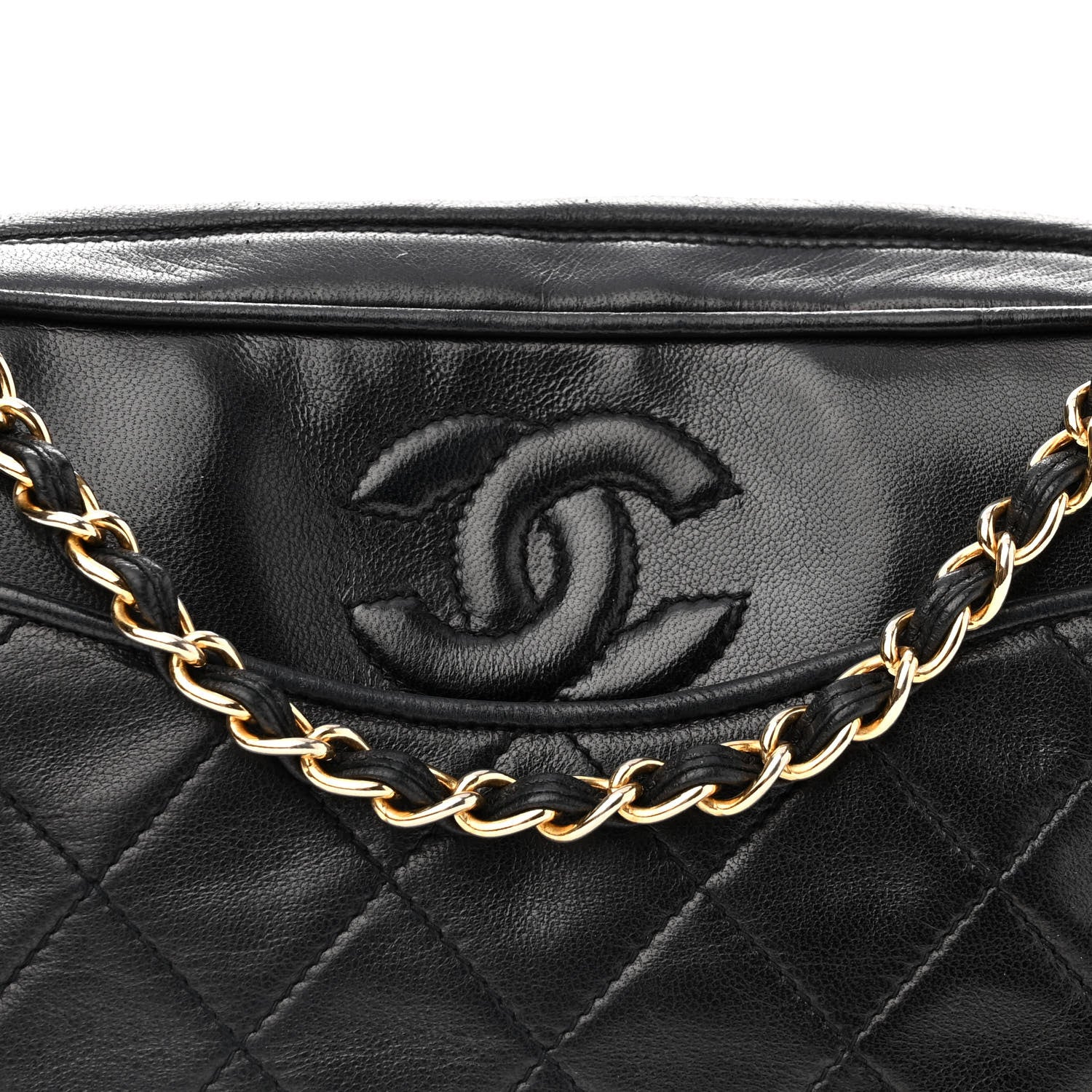 Chanel Lambskin Quilted Tassel Camera Case Black 9 of 11