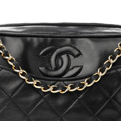 Chanel Lambskin Quilted Tassel Camera Case Black 9 of 11