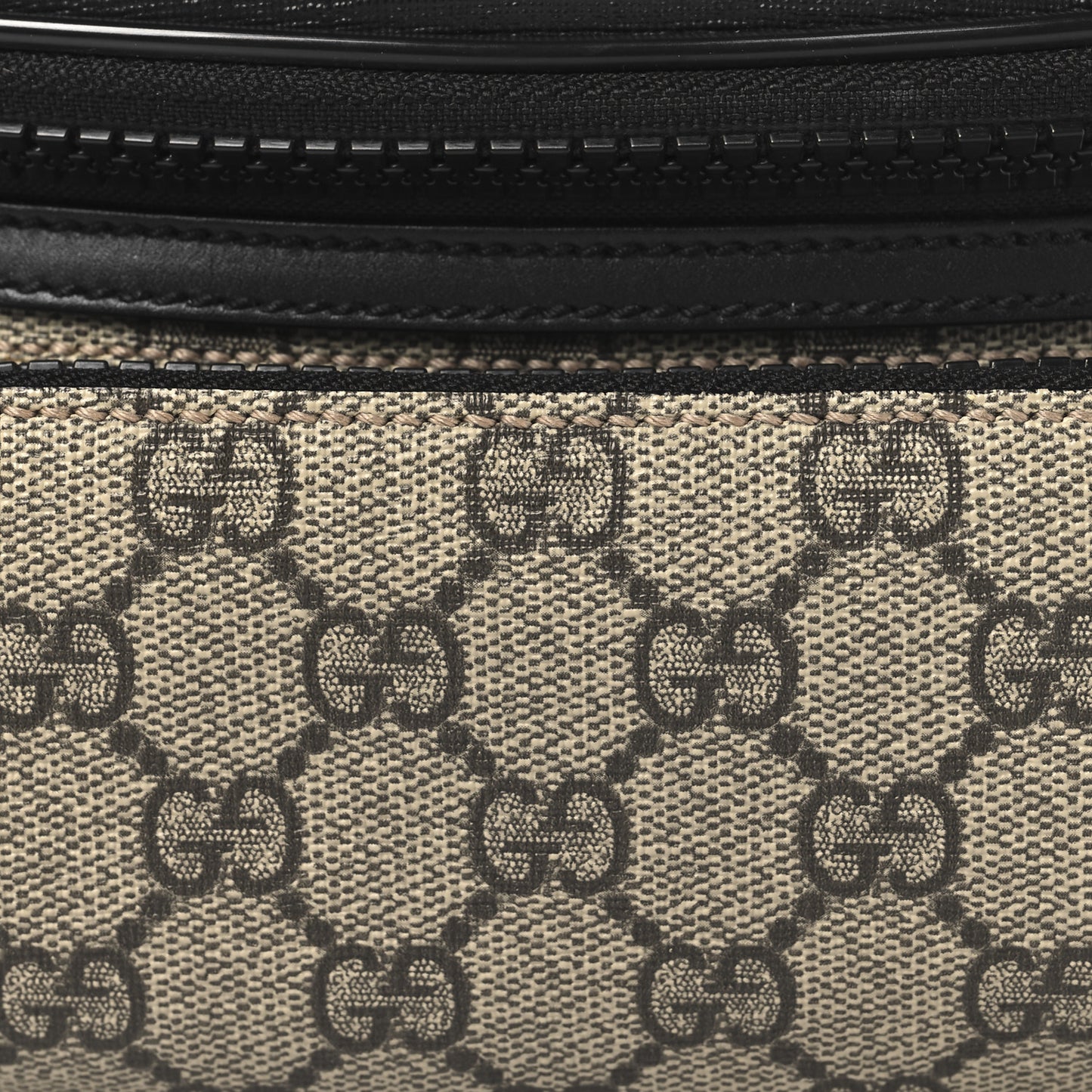 GG Supreme Monogram Belt Bag Black