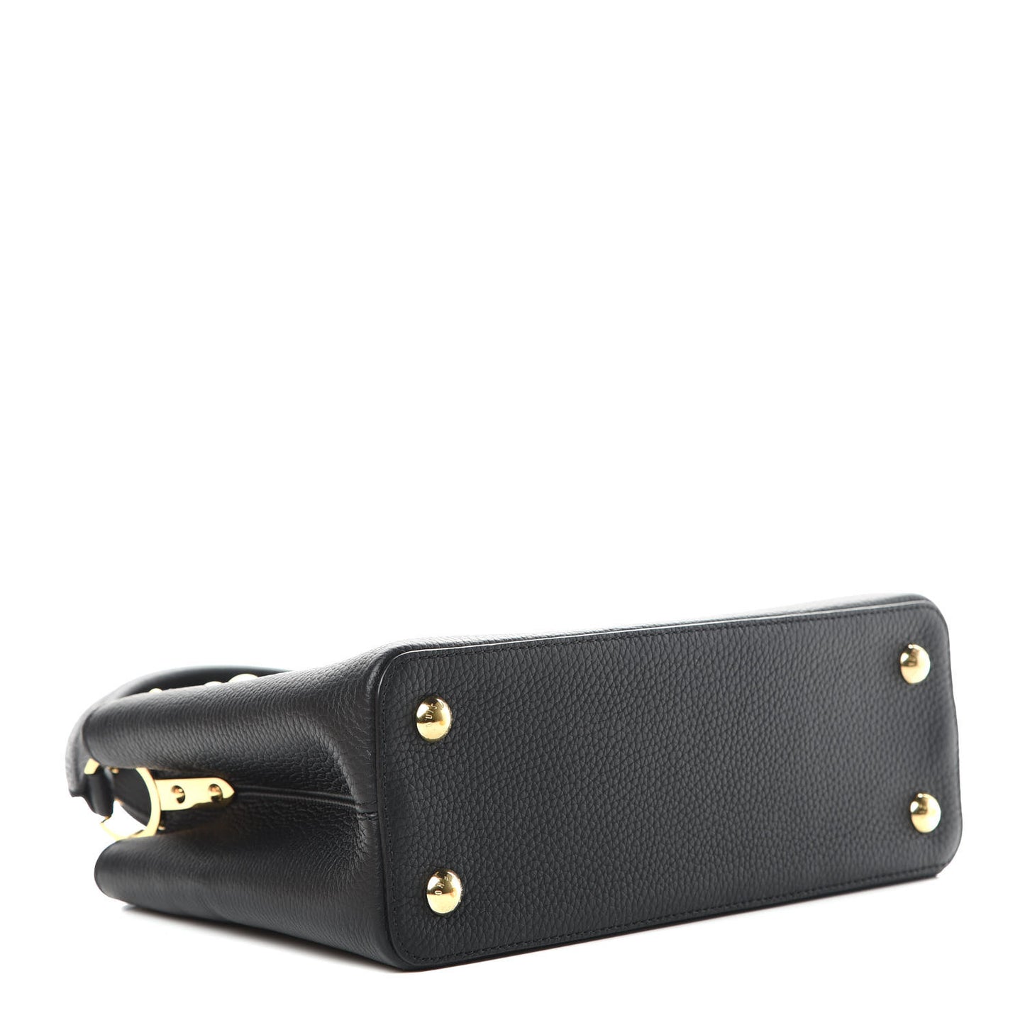 Taurillon Studded Sol Capucines PM Black