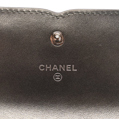 Chanel Iridescent Caviar Quilted Medium Filigree Flap Wallet Silver 6 of 9