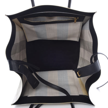 Celine Cotton Canvas Striped Medium Phantom Luggage 5 of 8