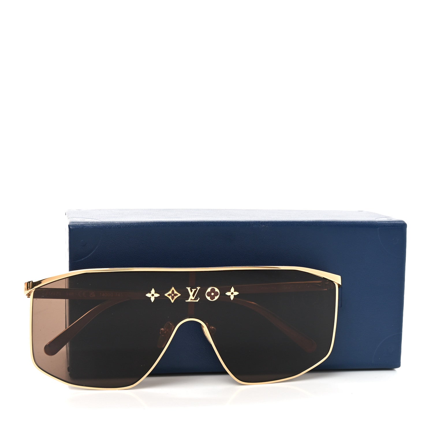 Louis Vuitton Metal LV Golden Mask Sunglasses Z1717U Gold 1778438