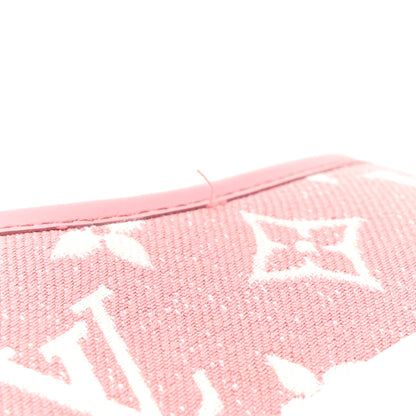 Louis Vuitton Denim Monogram Squad Sneakers 39.5 Pink 10 of 11