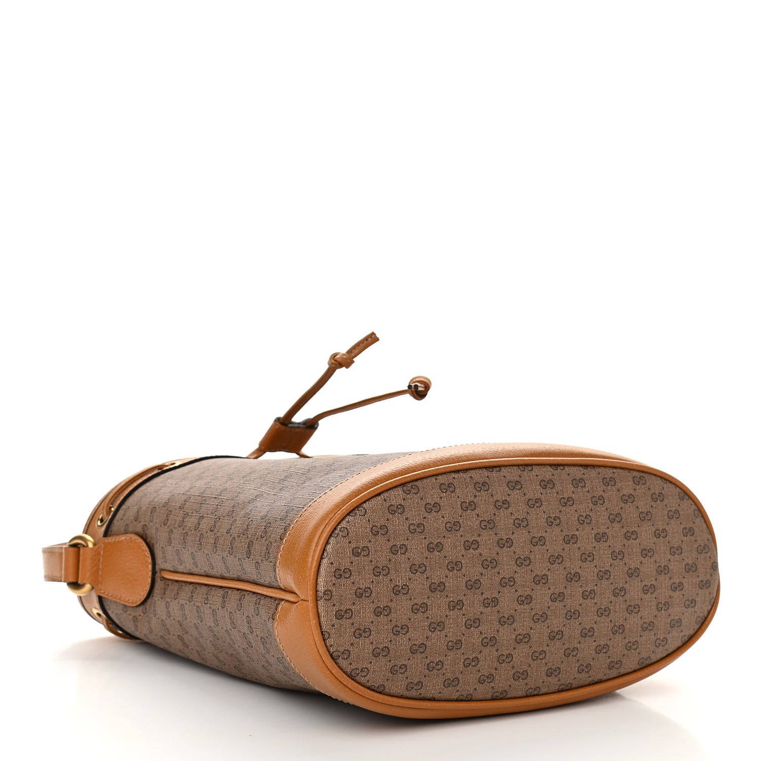 Gucci X DISNEY Mini Vintage GG Supreme Monogram Bucket Bag Beige Vintage Sun Oil 4 of 11