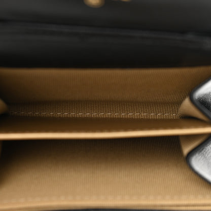 Chanel Lambskin Quilted Pearl Crush Clutch With Chain Black 7 of 11