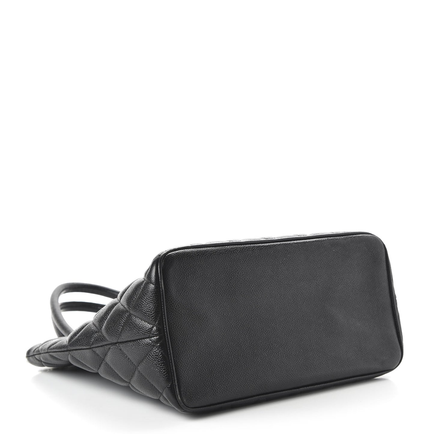 Caviar Quilted Medallion Tote Black