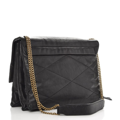 Lanvin Lambskin Quilted Medium Sugar Flap Shoulder Bag Black 3 of 9