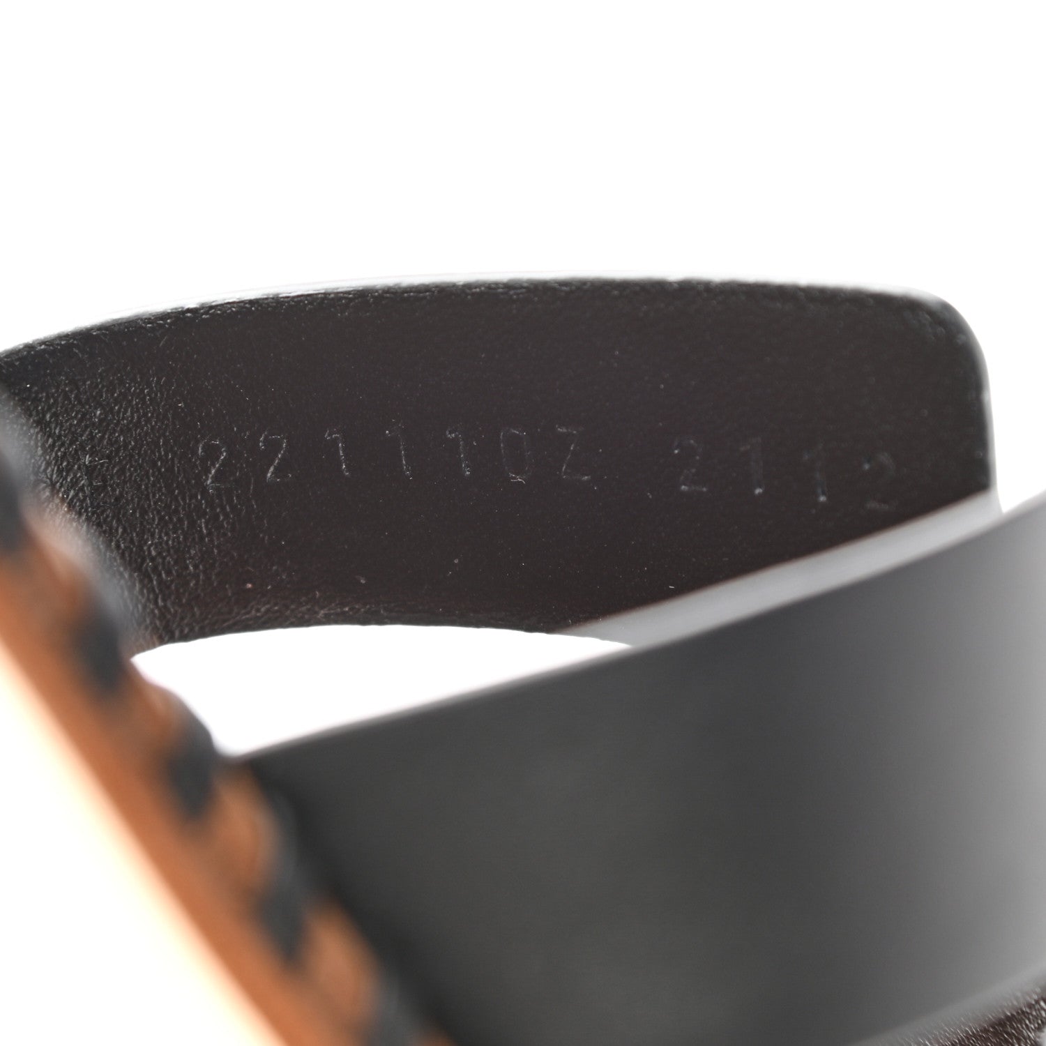 Hermes Box Calfskin Braided Oran Sandals 38 Black 8 of 9