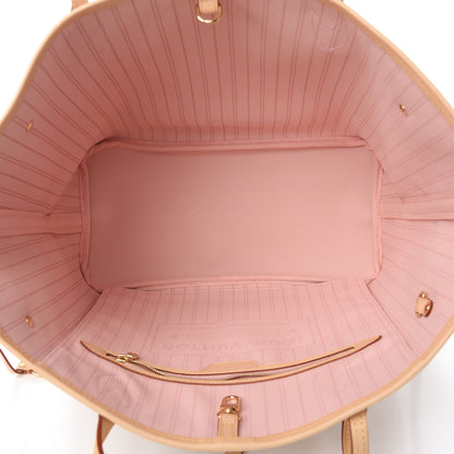 Louis Vuitton Damier Azur Neo Neverfull MM Rose Ballerine 5 of 10