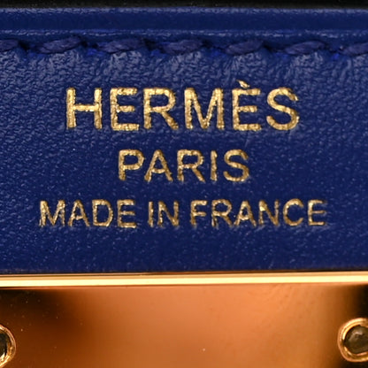 Hermes Tadelakt Kelly Sellier 28 Bleu Electrique 6 of 11