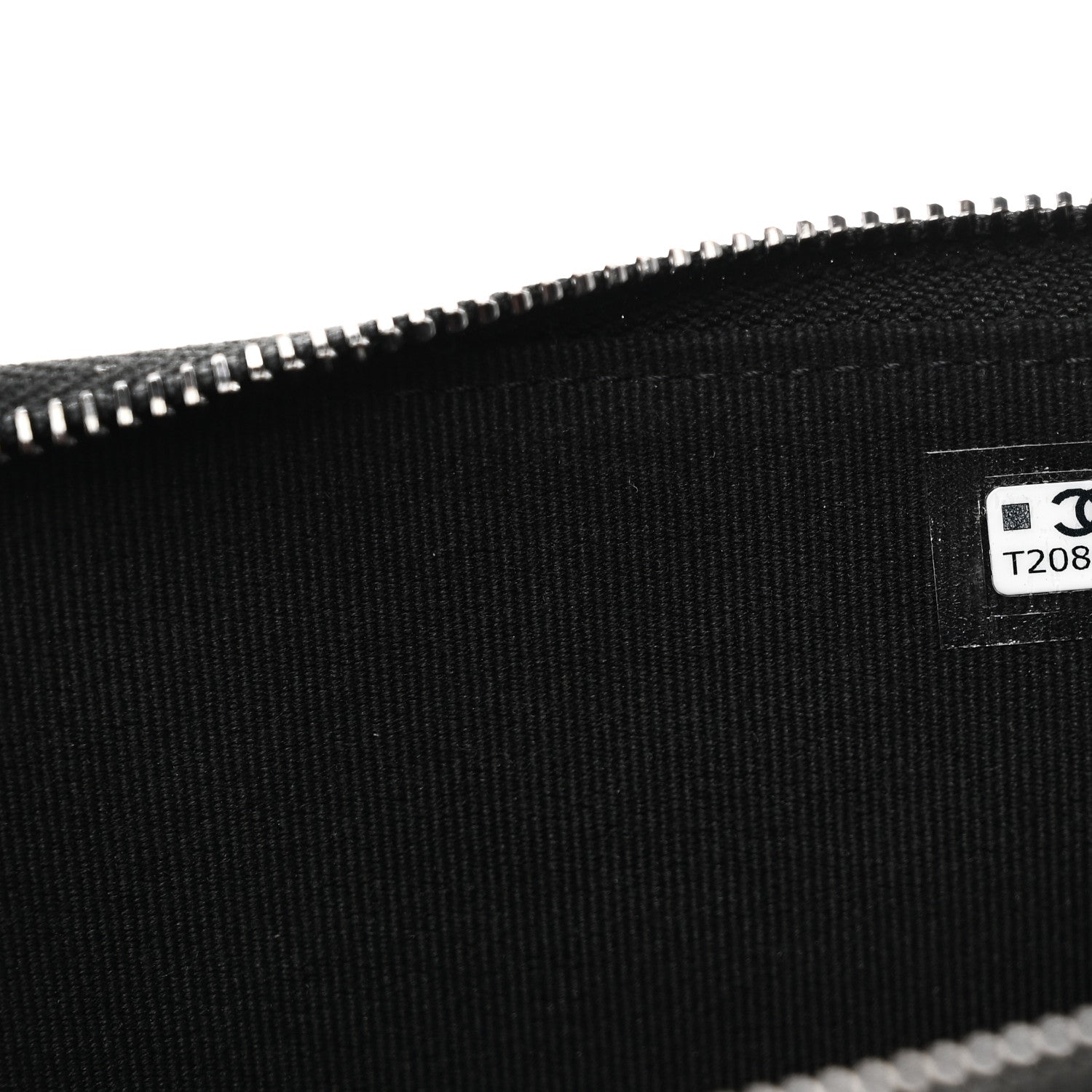 Chanel Pearly Lambskin Quilted Zip Card Holder So Black 7 of 8