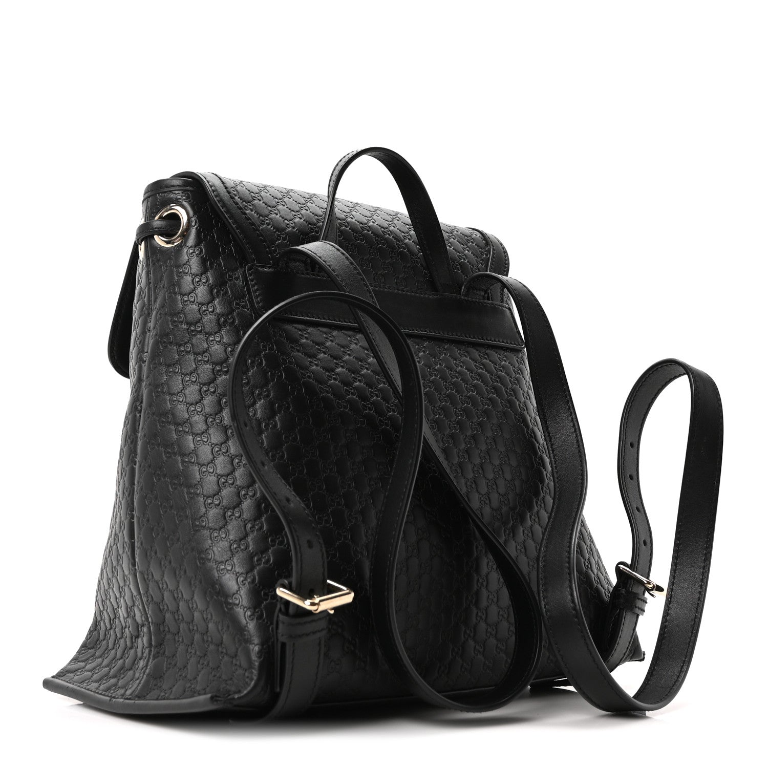 Gucci Microguccissima Drawstring Backpack Black 3 of 10