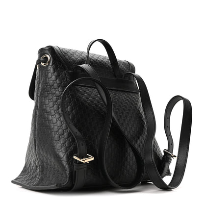 Gucci Microguccissima Drawstring Backpack Black 3 of 10