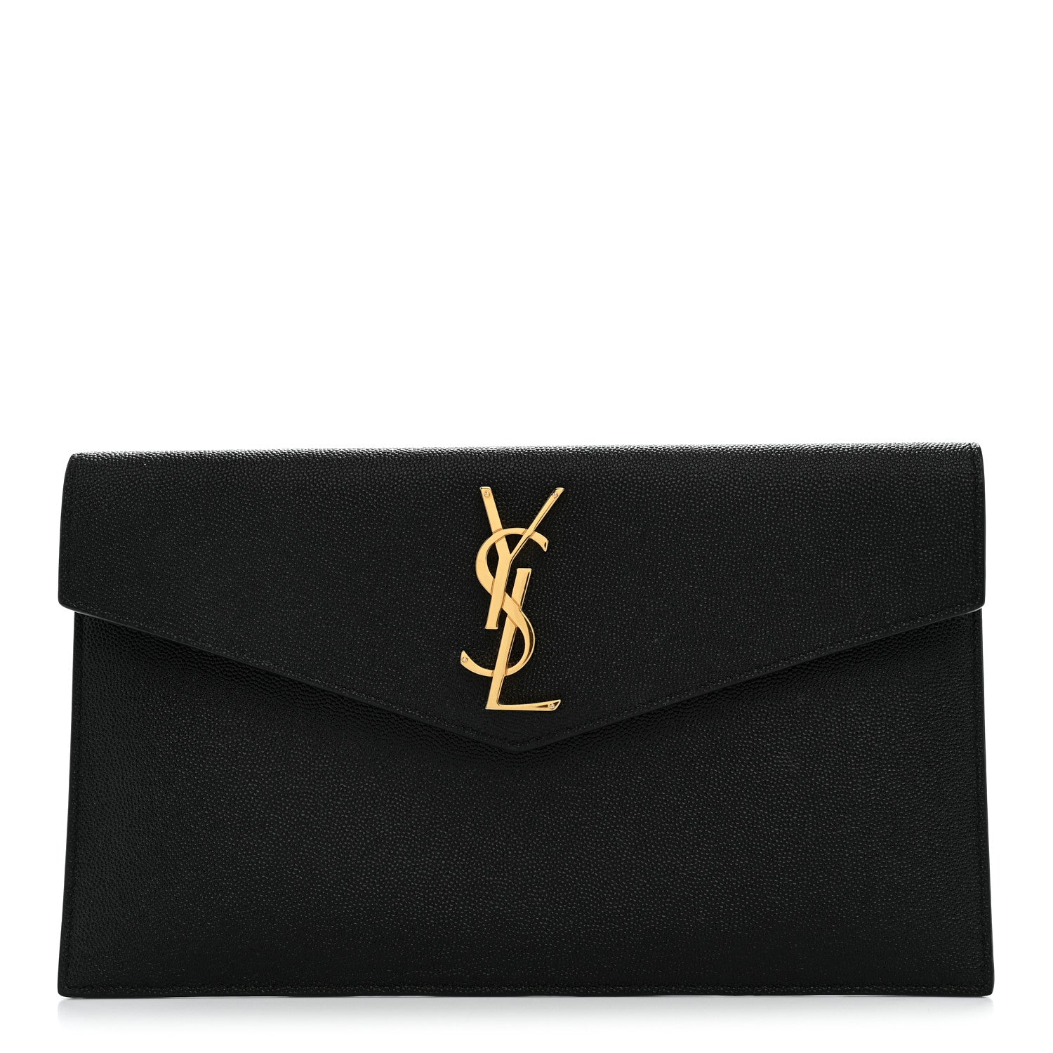 Saint Laurent Grain De Poudre Uptown Pouch Black 1 of 7